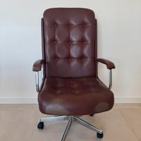 Sedia da scrivania in pelle