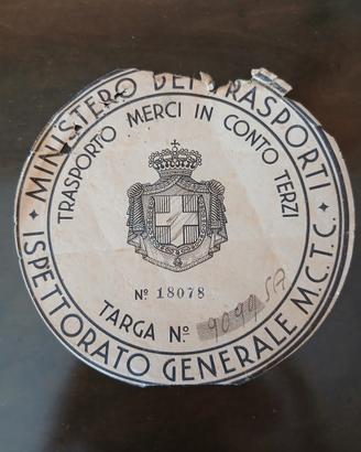 autentico bollo di circolazione del Regno d'Italia