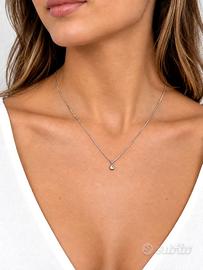 Collana punto luce 0.13ct