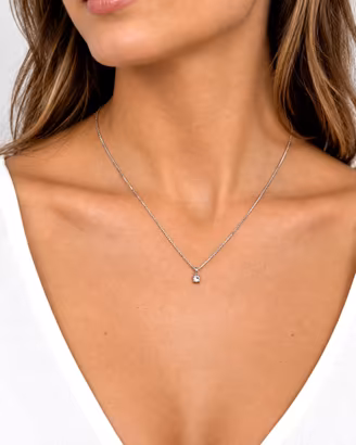 Collana punto luce 0.13ct