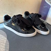 Puma n38 Basket Patent Iced Glitter Jr - Black