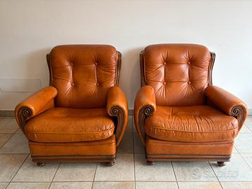 Poltrone in pelle vintage