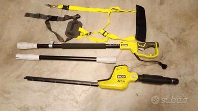 RYOBI - Tagliasiepi ad asta elettrico con spazzole