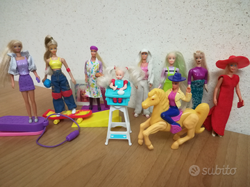 9 Barbie Mattel Happy Meal Mc Donald's
