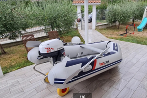 Honwave 2.70 CategoriaC piu Yamaha 6 Cv ruote inox