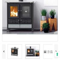 Stufa cucina a legna termorossi nuova