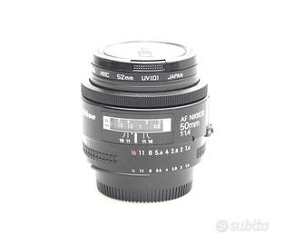 OBIETTIVO NIKON AF 50 MM F/1.4. GARANZIA.