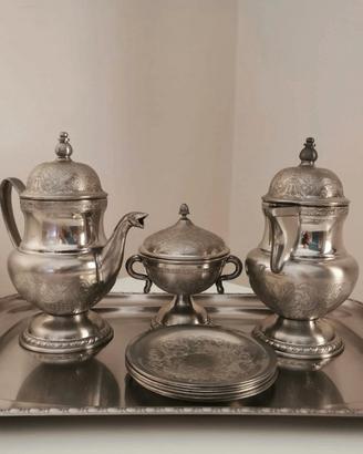 Servizio da té/caffè in peltro (Marocco) 