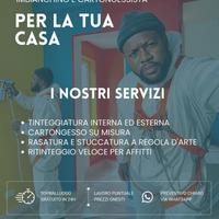 IMBIANCHINO CARTONGESSISTA VERNICIATORE A SPRUZZO
