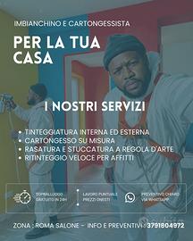 IMBIANCHINO CARTONGESSISTA VERNICIATORE A SPRUZZO