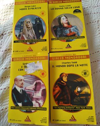 Lotto 4 libri gialli Mondadori