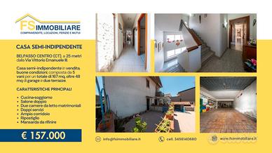 SEMI-INDIPENDENTE 167 mq con garage a Belpasso