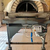 Forno a legna rotante pizza/pane