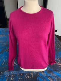Maglione pullover rosa fucsia Oro Cashmere tg S