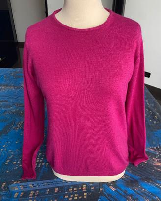 Maglione pullover rosa fucsia Oro Cashmere tg S