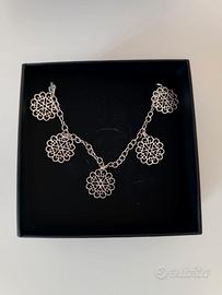 Bracciale argento con ciondoli pendenti