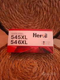 Cartucce Canon 545 XL + 546 XL Heroil NUOVE