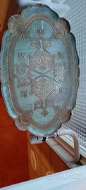 vassoio decorativo firmato "BUSA", usato