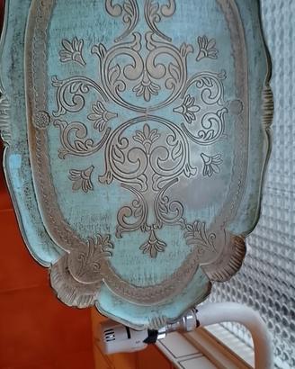 vassoio decorativo firmato "BUSA", usato