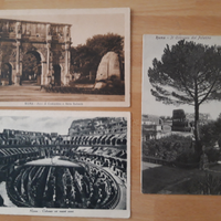 3 cartoline originali d'epoca roma
