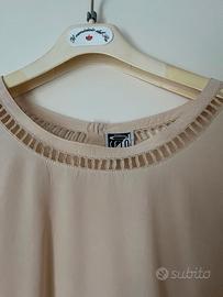 Camicia di Seta, Beige, misura L