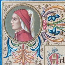 Firenze Dante cartolina Sborgi 1902 spedita Osimo