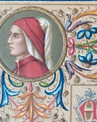 Firenze Dante cartolina Sborgi 1902 spedita Osimo