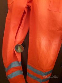 salopette nuova da lavor con rifrangenti