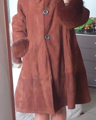 Montone 100% shearling lungo donna vintage anni '9