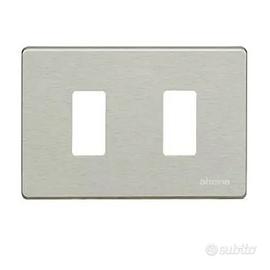 Placca 2 moduli bticino