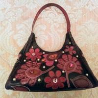 Borsa Braccialini busta pochette zaino pelle marro