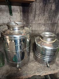 contenitori in acciaio per olio