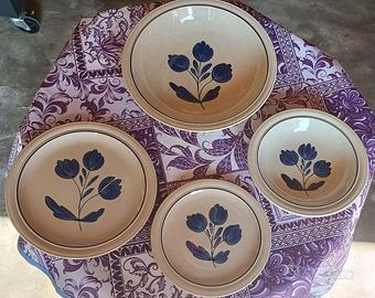 Set piatti 37 pz C.B.M. Faenza Forte