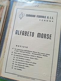 Alfabeto Morse Comando Federale G.I.L. Verona