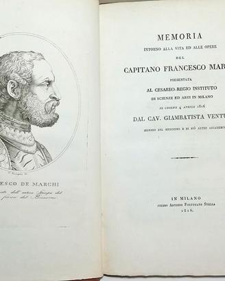 MEMORIA INTORNO A VITA E OPERE DEL CAP. F. MARCHI