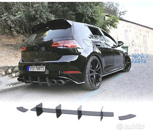 DIFFUSORE VOLKSWAGEN VW GOLF 7 7.5 GTI NERO LUCIDO