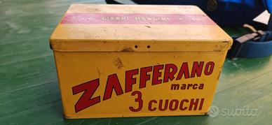 scatola vintage zafferano 3 cuochi