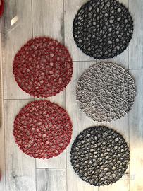 Set 5 sottopiatti/tovagliette