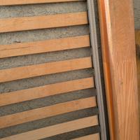 letto in massello arancione +rete