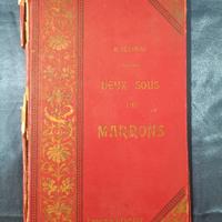 Libro antico Deux Sous de Marrons Jeanroy 1904 pre