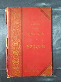 Libro antico Deux Sous de Marrons Jeanroy 1904 pre