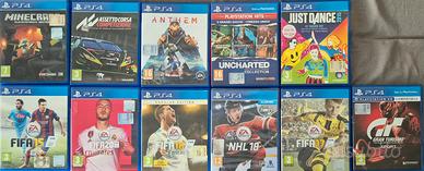 LOTTO GIOCHI PS4 IN PERFETTE CONDIZIONI 
