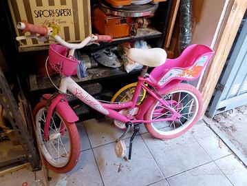 Bici bambina delle Winx con porta bambola 