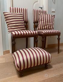 coppia sedie vintage stile Umbertino