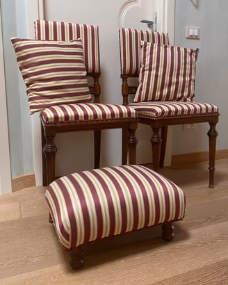 coppia sedie vintage stile Umbertino