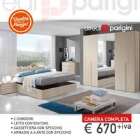 Camera - letto contenitore + specchio