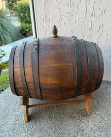 Botticella  antica anni 50 in legno con supporto