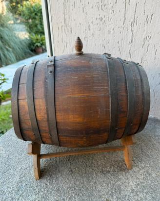 Botticella  antica anni 50 in legno con supporto