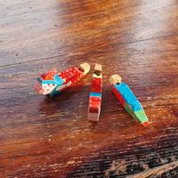 Set 3 fischietti di legno Sevi Vintage