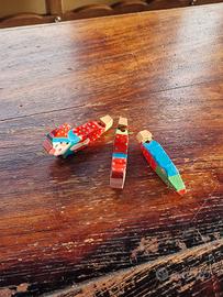 Set 3 fischietti di legno Sevi Vintage